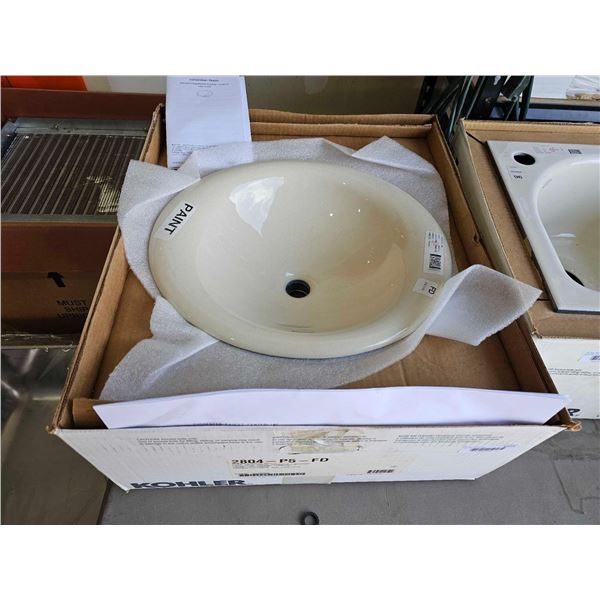 Kohler vessel iron bell lavatory sink 18"