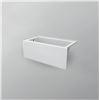 Image 7 : Produits Neptune ALBANA white acrylic bathtub with left hand drain, see damage in photos 60"x30"20" 