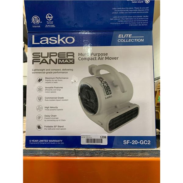 Lasko Super fan max Multi-Purpose Compact Air mover