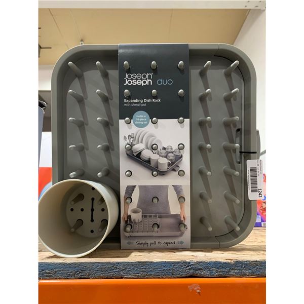 Joseph Duo expanding Dish rack with utensil pot - Holds a 16-piece dining set