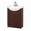 Image 1 : Homebase Charlette 24" Belly Vanity -  Item not exact Color of Stock Photo