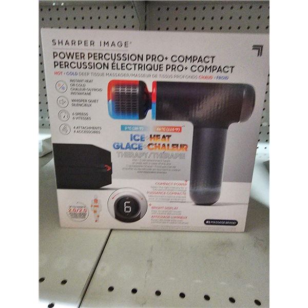 Sharper Image Power Percussion Pro Ice & Heat Massage Gun