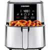 Image 1 : Chefman TurboFry® Touch Air Fryer, XL 8-Qt (7.5L) Family Size, One-Touch Digital Control Presets, Fr