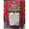 Image 4 : Barbie Signature Fashion Doll, 2023 Dia de Muertos Collectible Wearing Ruffled Pink Gown & Holding T