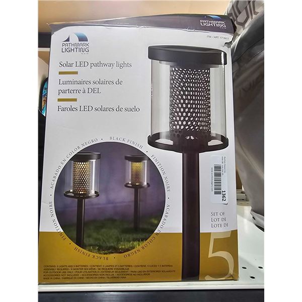 Pathmark Lighting Solar LED Pathway Lights - Set of 5