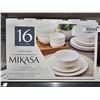 Image 1 : Mikasa 16 pc Porcelain Dinnerware Set