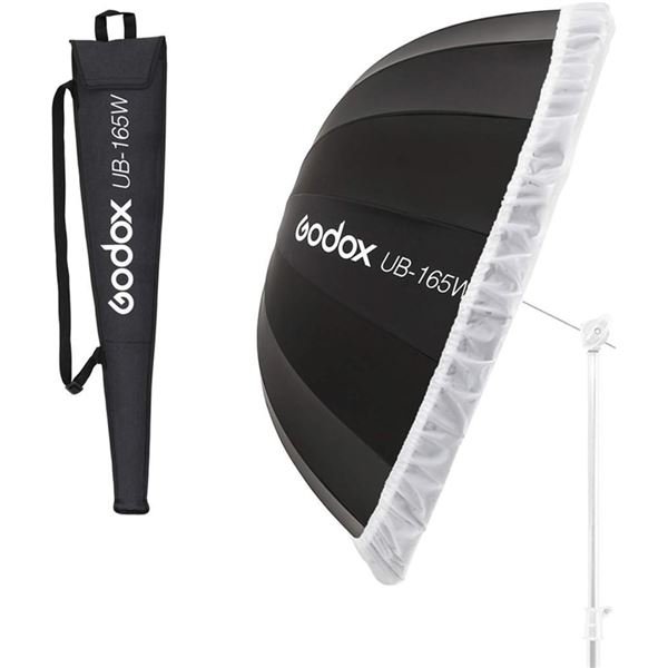 Godox UB-165W 65in 165cm Parabolic Inner White Reflec Umbrella Studio Light Umbrella with Diffuser C