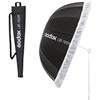 Image 1 : Godox UB-165W 65in 165cm Parabolic Inner White Reflec Umbrella Studio Light Umbrella with Diffuser C