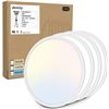 Image 1 : 4 Pack 12 Inch LED Flush Mount Ceiling Light Fixtures, Zemty 28W 3200lm LED Ceiling Light, 3000k/450