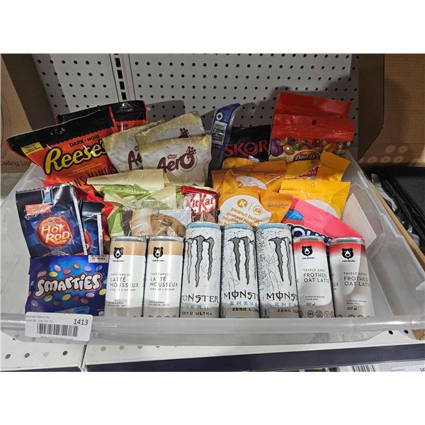 Lot of Assorted Snacks & Drinks