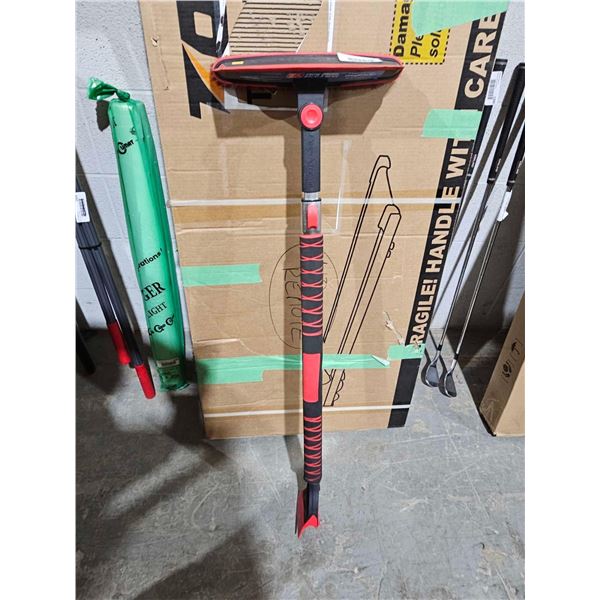 Polar extreme by my ride 58 inch squeegee blade extra long pivoting head snow brush