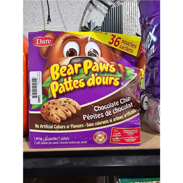 Dare Bear Paws Chocolate Chip Cookies 26 Count
