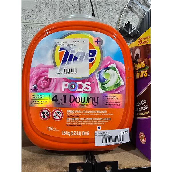 Tide 4 in 1 Pods with Fabris Softener 104 Count