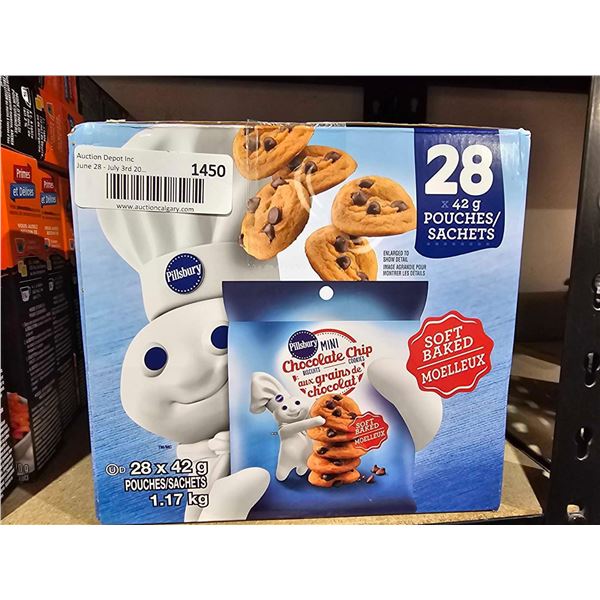 Pilsbury Soft Baked Chocolate Chip Cookies 28x42g