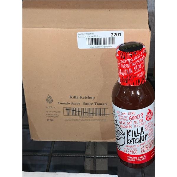 Killa Ketchup Tomato Sauce 6x350ml