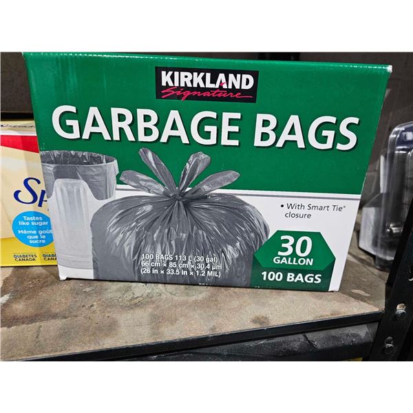 Kirkland Garbage Bags 30 Gallon - 100 Count