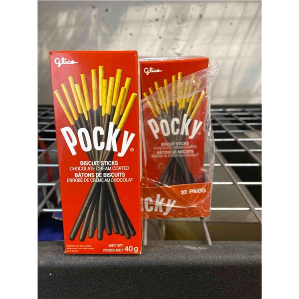 10x40g Pocky Biscuit Sticks Chocolate Cream Coated
