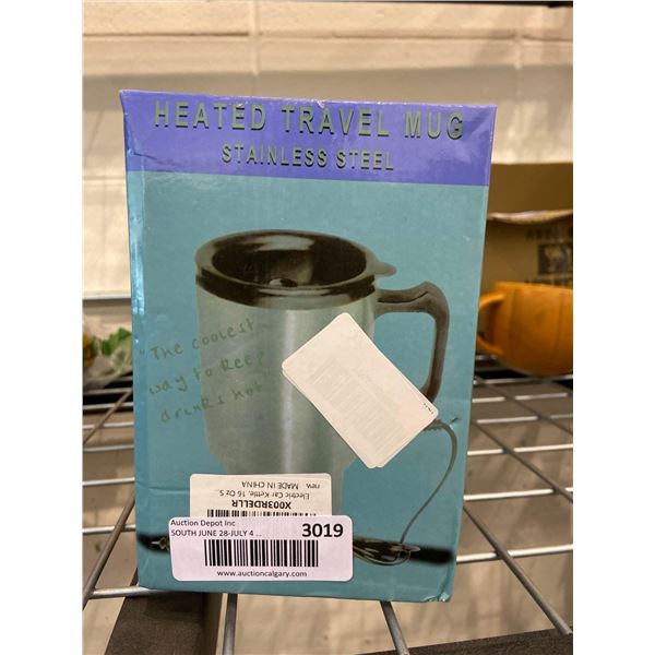 Heated Travel Mug Stainless Steel