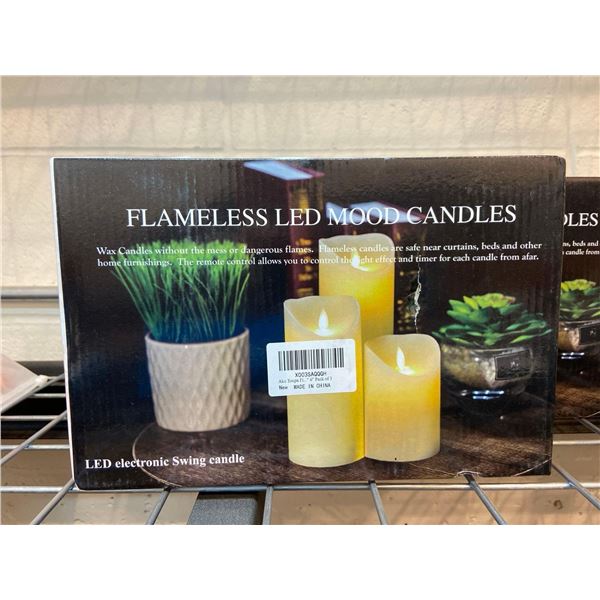 Flameless LED Mood Candles 3 Pack