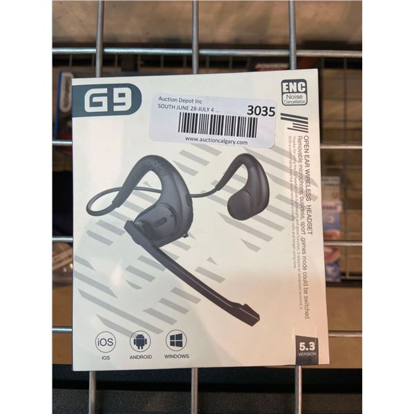 G9 - Opem Ear Wireless Headset with Built-in Microphone and Noise Cancellation