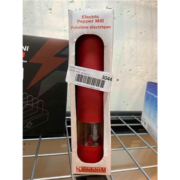 Electric Salt and Pepper Mill, Red