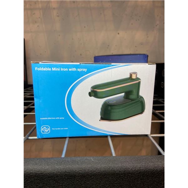 Foldable Mini Iron with Built-in Sprayer