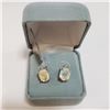 Image 3 : Silver Opal(2.35ct) Earrings (~Size 0) (~length 0inches), Suggested Retail Value $140
