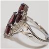 Image 3 : Silver Garnet(2.3ct) Cubic Zirconia Ring (~Size 9)(Ring is resizable for $40) (~length 0inches) (~we