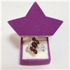Image 4 : Silver Garnet(2.3ct) Cubic Zirconia Ring (~Size 9)(Ring is resizable for $40) (~length 0inches) (~we