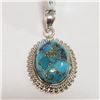 Image 1 : Silver Turquoise(8.1ct) Pendant (~Size 0) (~length 0inches) (~weight 5.81g), Suggested Retail Value 