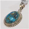 Image 3 : Silver Turquoise(8.1ct) Pendant (~Size 0) (~length 0inches) (~weight 5.81g), Suggested Retail Value 