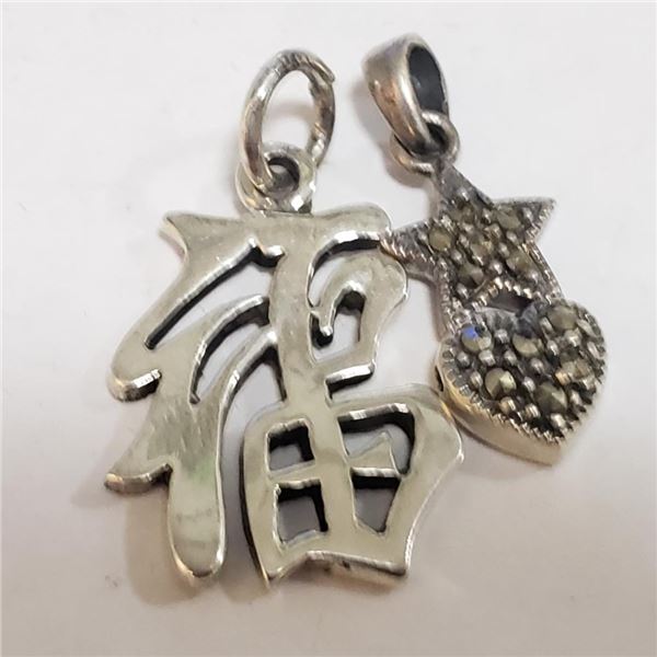 Silver Lot Of 3 Pendant (~Size 0) (~length 0inches) (~weight 3.41g), Suggested Retail Value $120
