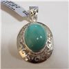Image 1 : Silver Turquoise(9.9ct) Pendant (~Size 0) (~length 0inches) (~weight 6.2g), Suggested Retail Value $