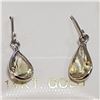 Image 1 : 14K White Gold Zultanite(1.5ct) Earrings (~Size 0) (~length 0inches), Suggested Retail Value $1000 (
