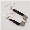 Image 2 : Silver Gemstone Earrings (~Size 0) (~length 0inches), Suggested Retail Value $100