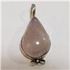 Image 1 : Silver Rose Quartz Pendant (~Size 0) (~length 0inches) (~weight 6.63g), Suggested Retail Value $260 