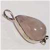 Image 2 : Silver Rose Quartz Pendant (~Size 0) (~length 0inches) (~weight 6.63g), Suggested Retail Value $260 