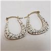 Image 1 : 10K Yellow Gold Cubic Zirconia Earrings (~Size 0) (~length 0inches), Suggested Retail Value $240 (Es