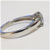 Image 2 : Silver Moissanite(1.7ct) Ring (~Size 9.5)(Ring is resizable for $40) (~length 0inches) (~weight 3.3g