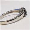 Image 2 : Silver Moissanite(1.7ct) Ring (~Size 10)(Ring is resizable for $40) (~length 0inches) (~weight 3.3g)