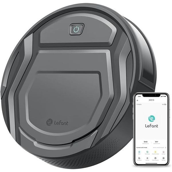 Lefant Robot Vacuums, 2200Pa Smart Vacuum Robot, 120 Min Runtime, WiFi/App/Alexa Control, Anti-Colli