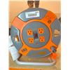 Image 2 : BLACK+DECKER 75 Ft. Retractable Extension Cord Reel with 4 Outlets, Multi-Plug Extension, Easy Handl