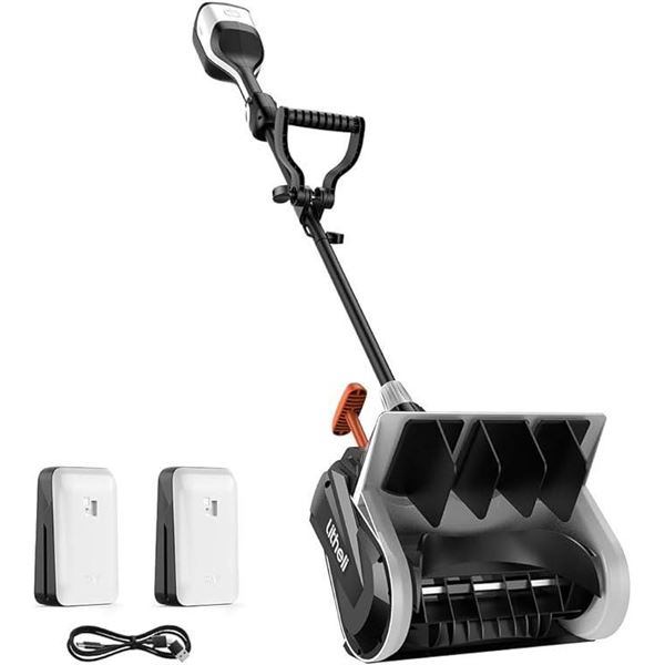 Litheli Cordless Brushless Snow Shovel, 40V(2x20V) 13-Inch Battery Powered Snow Blower, Electric Sno