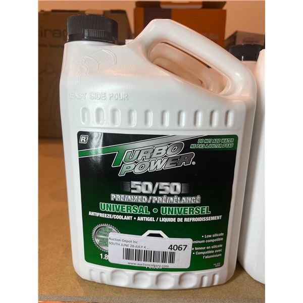 Turbo Power 50/50 Premixed Universal Antifreeze/Coolant 6 x 1.89L