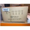 Image 2 : S14 Solar String Lights Outdoor - 34Ft Patio Lights with 15 Shatterproof LED Bulbs, Solar & USB Char