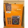 Image 2 : JYX Karaoke Machine with Two Wireless Microphones, Portable Bluetooth Speaker with Bass/Treble Adjus