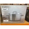 Image 1 : BergHOFF Ron 6.4 Qt 18/10 Stainless Steel 5-Ply Covered Stock Pot