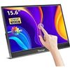 Image 1 : Portable Monitor Touchscreen,15.6 Inch 1920x1080 USBC Portable Monitor with HDMI USBC Ultra-Slim IPS