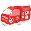 Image 1 : Children's Tent Children's Indoor fire Truck Tent Room Game House Foldable Children Outdoor car Toy 