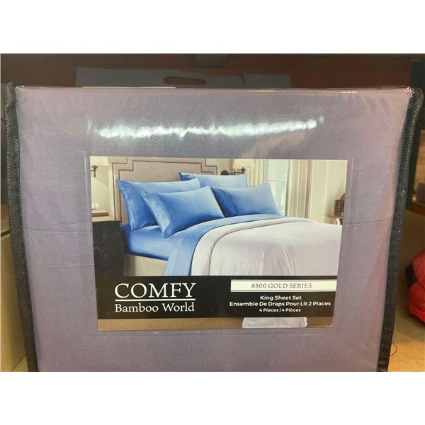 Comfy Bamboo World 8800 gold series King size sheet set